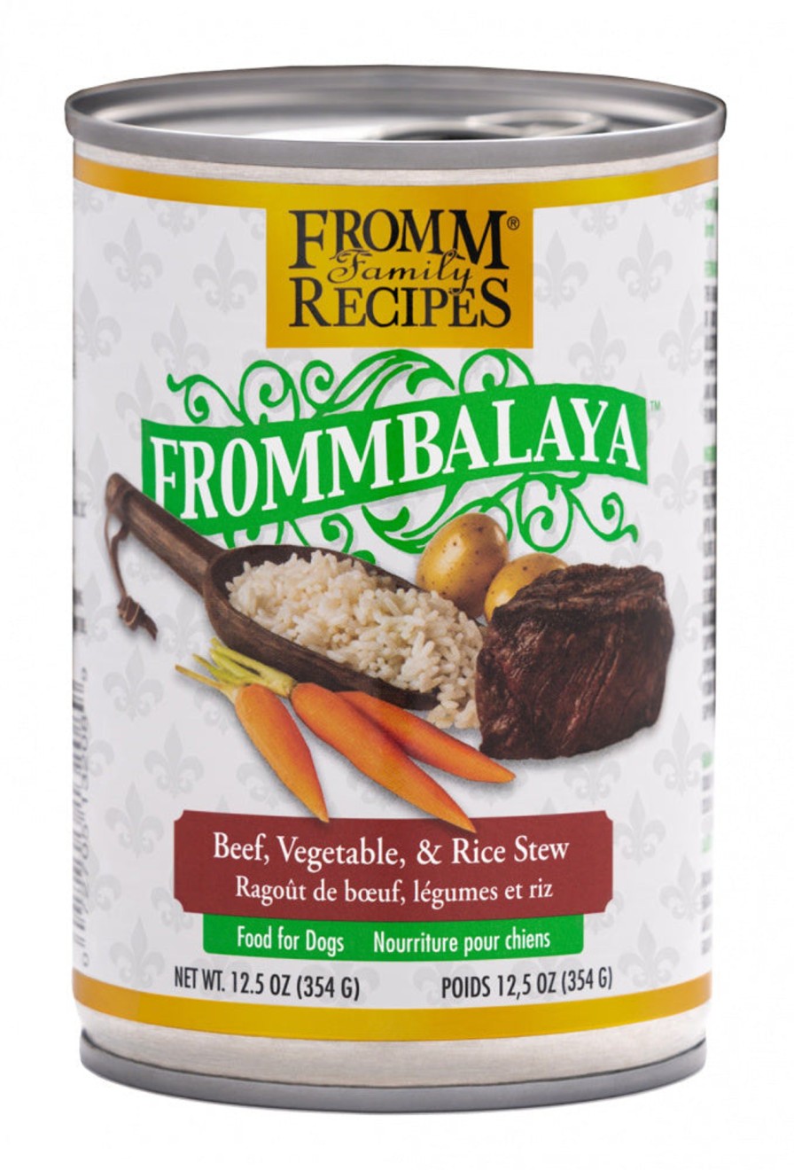 Dog Fromm Wet Food | Fromm Family Recipes Frommbalaya Beef, Vegetable, & Rice Stew Canned Dog Food