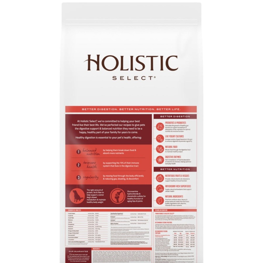 Dog Holistic Select Dry Food | Holistic Select Natural Grain Free Senior Chicken Meal And Lentil Dry Dog Food