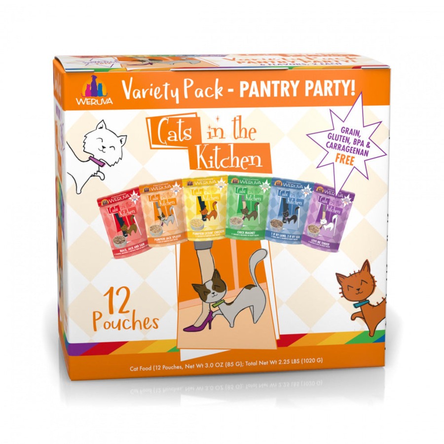 Cat Weruva Wet Food | Weruva Grain Free Cats In The Kitchen Pouches Variety Pack