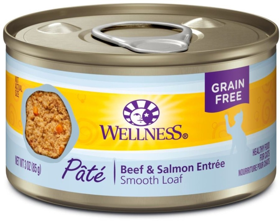 Cat Wellness Wet Food | Wellness Complete Health Grain Free Natural Beef And Salmon Recipe Canned Cat Food