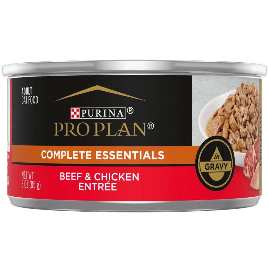 Cat Purina Pro Plan Wet Food | Purina Pro Plan Savor Adult Beef & Chicken In Gravy Entree Canned Cat Food