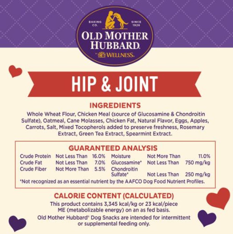 Dog Old Mother Hubbard | Old Mother Hubbard Mothers Solutions Crunchy Natural Hip And Joint Recipe Biscuits Dog Treats