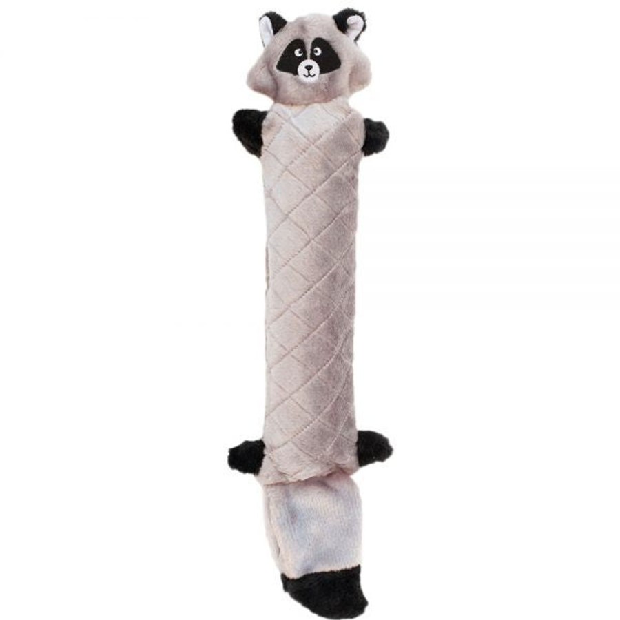 Dog ZippyPaws | Zippypaws Jigglerz No Stuffing Raccoon Plush Dog Toy