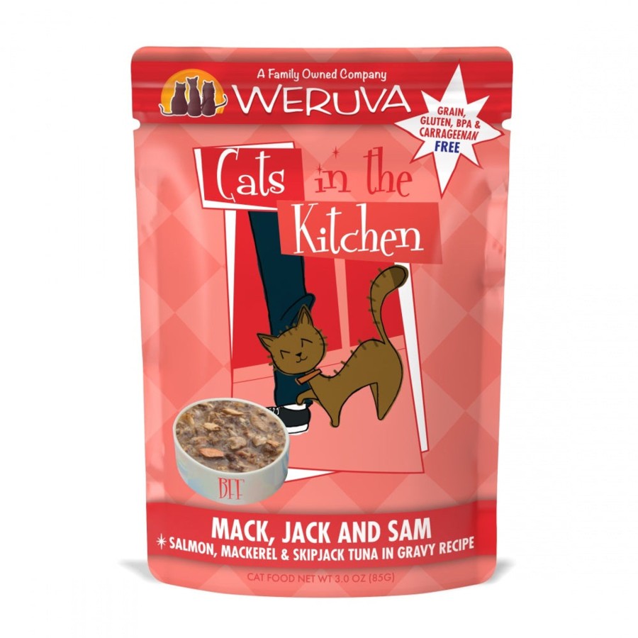 Cat Weruva Wet Food | Weruva Cats In The Kitchen Mack Jack And Sam Cat Pouches Wet Cat Food