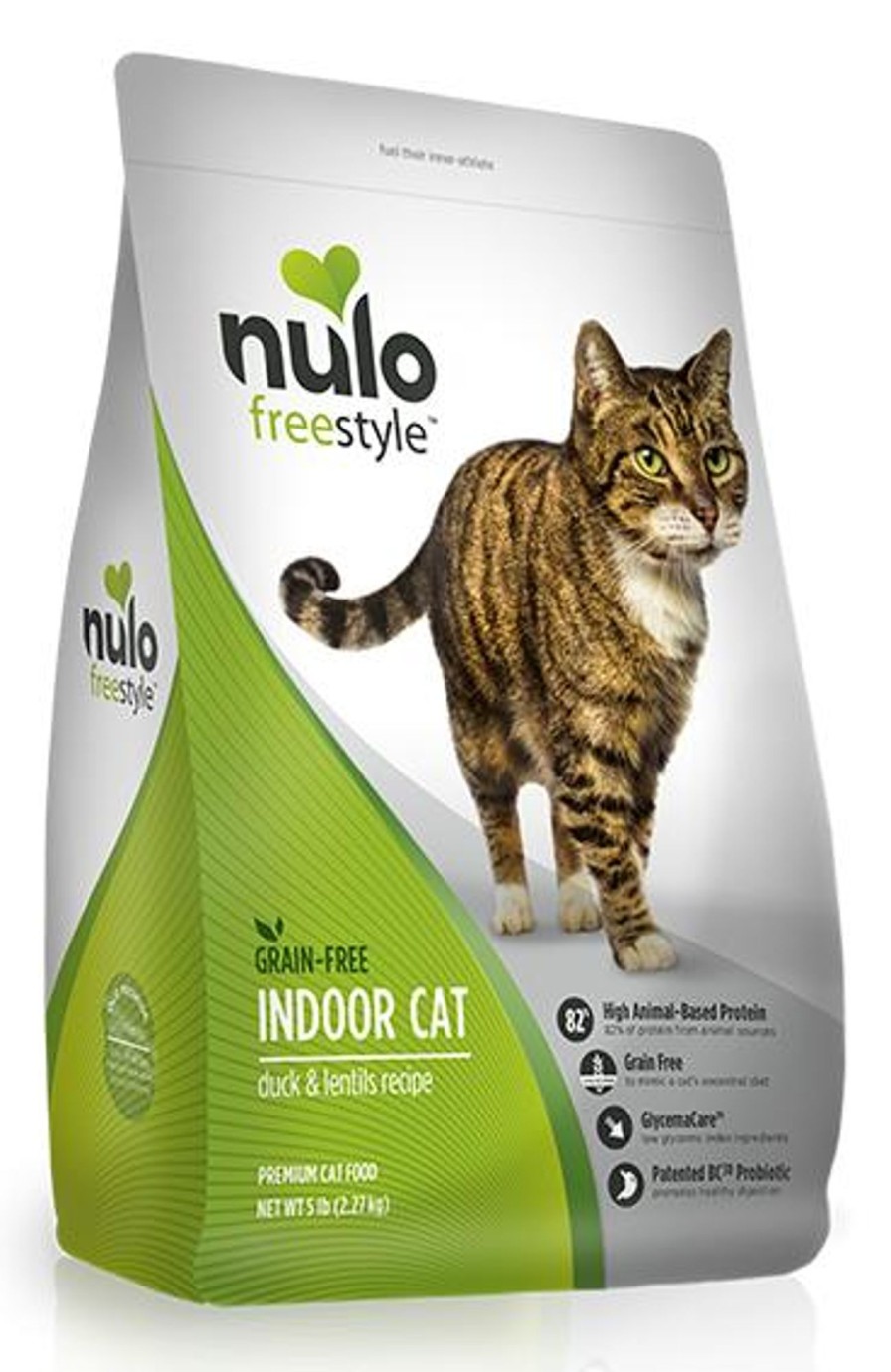 Cat Nulo Dry Food | Nulo Freestyle Indoor Cat Grain Free Duck And Lentils Recipe Dry Cat Food