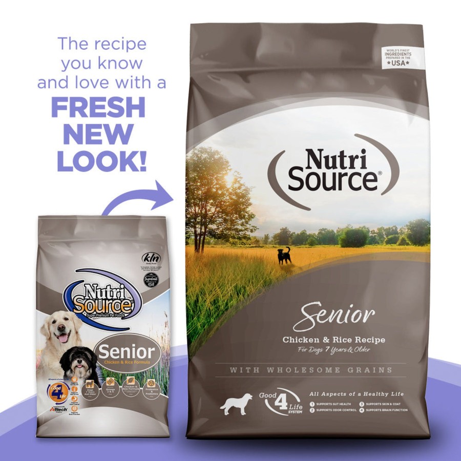 Dog NutriSource | Nutrisource Senior Chicken & Rice Dry Dog Food