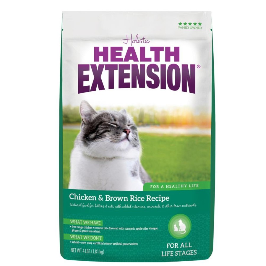 Cat Health Extension Dry Food | Health Extension Chicken & Brown Rice All Life Stages Dry Cat Food