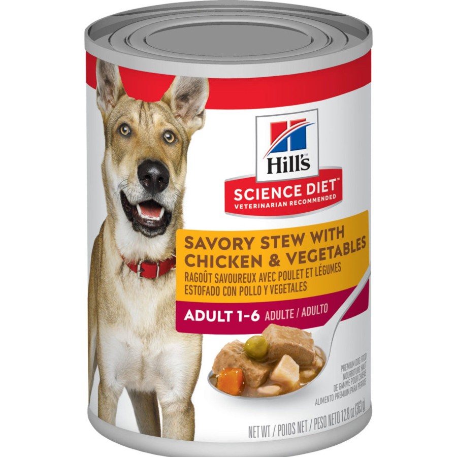 Dog Hill's Science Diet Wet Food | Hill'S Science Diet Adult Savory Stew With Chicken & Vegetables Canned Dog Food