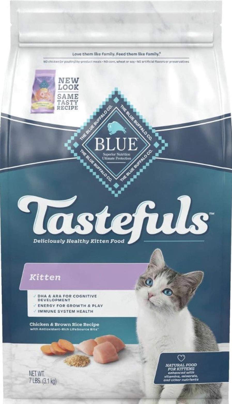 Cat Blue Buffalo Dry Food | Blue Buffalo Tastefuls Kitten Chicken & Brown Rice Recipe Dry Food