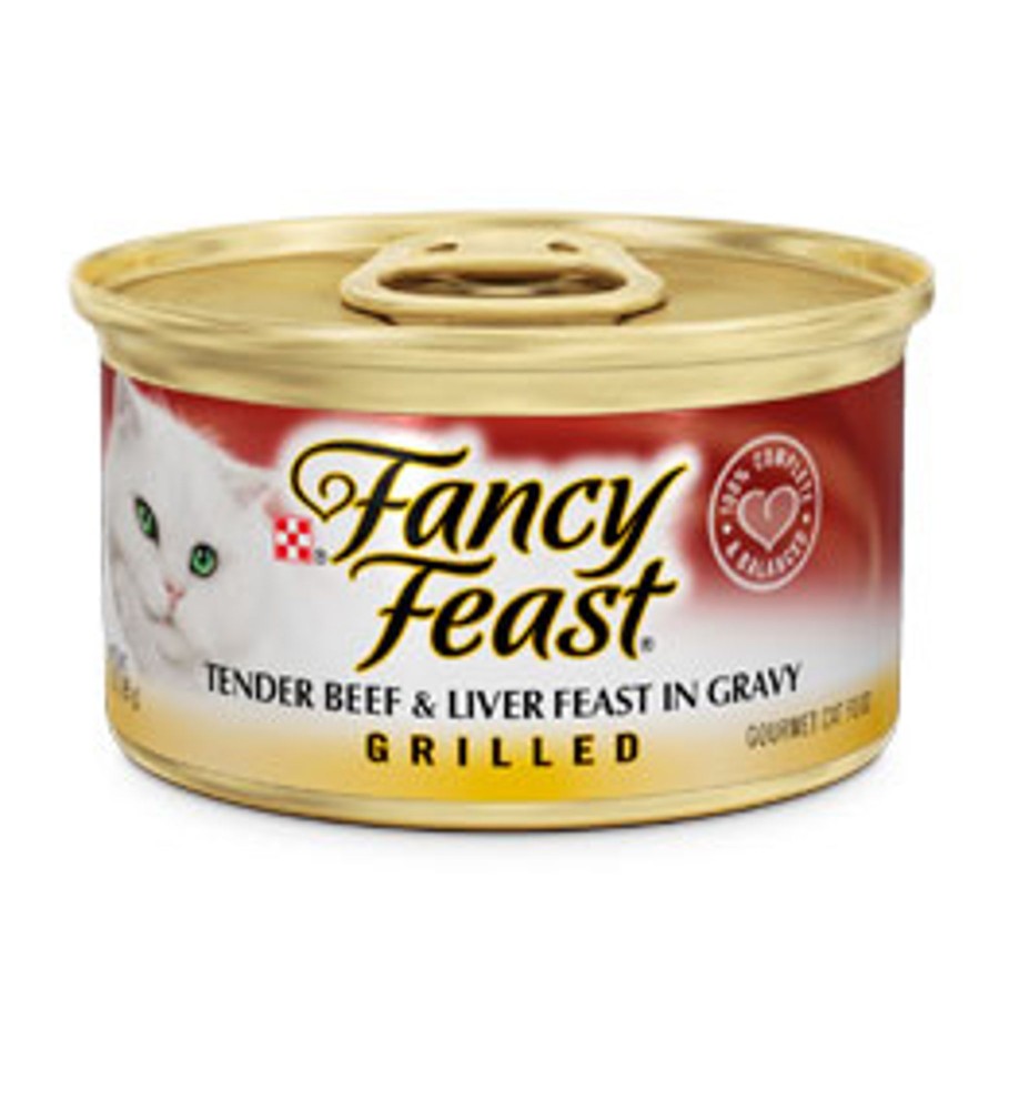 Cat Fancy Feast Wet Food | Fancy Feast Grilled Beef And Liver Canned Cat Food