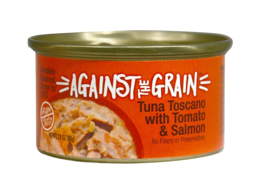 Cat Against the Grain Wet Food | Against The Grain Farmers Market Grain Free Tuna Toscano With Salmon & Tomato Canned Cat Food