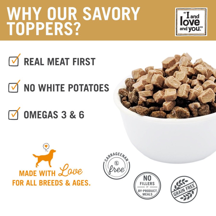 Dog I and Love and You Wet Food | I And Love And You Top That Tummy Chicken Recipe In Gravy Meal Enhancer For Dogs