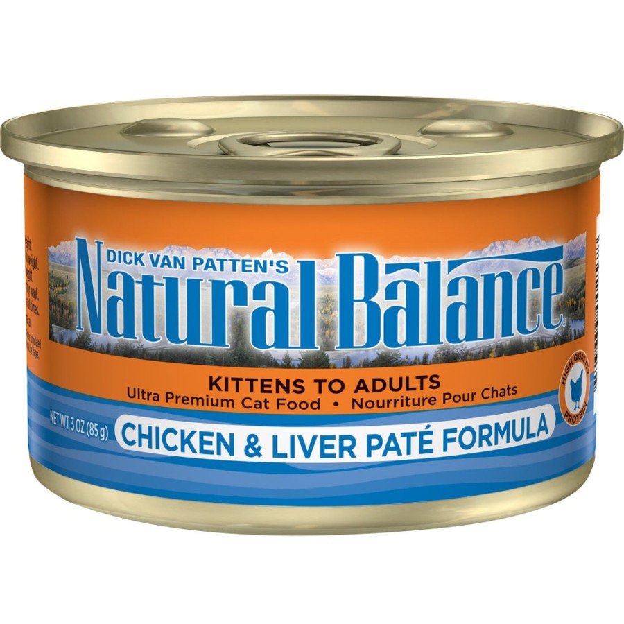 Cat Natural Balance Wet Food | Natural Balance Original Ultra Chicken & Liver Recipe Canned Wet Cat Food