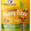 Dog Wellness | Wellness Natural Grain Free Crunchy Puppy Bites Chicken And Carrots Recipe Dog Treats