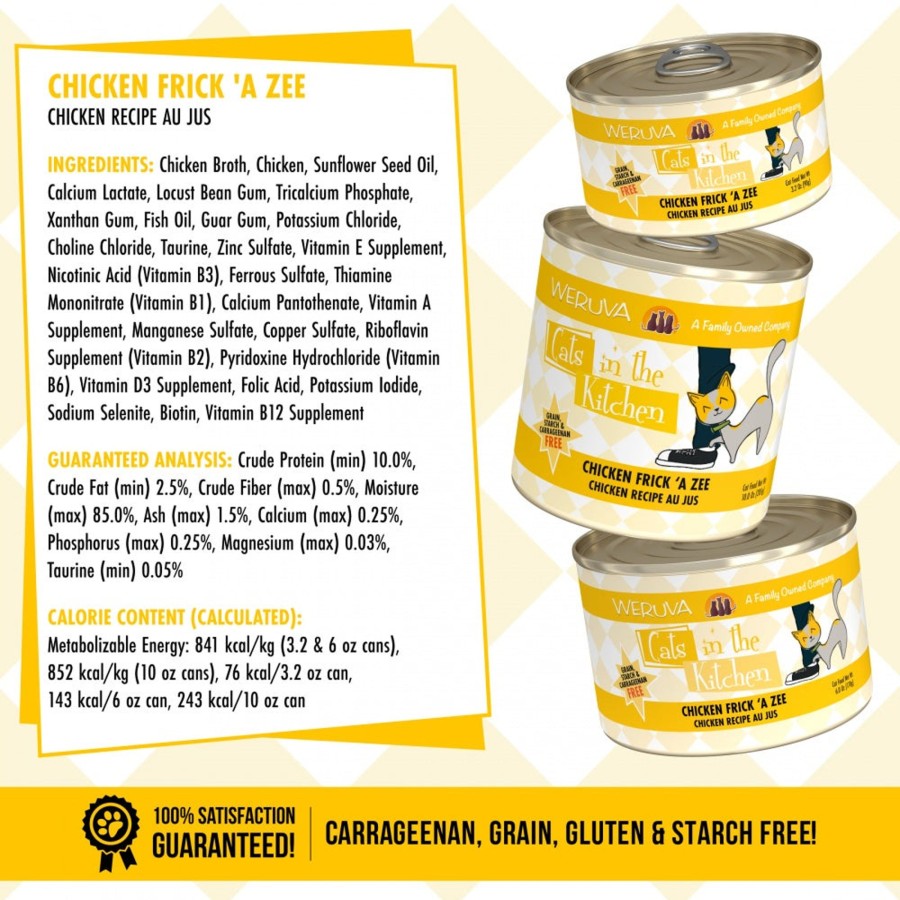 Cat Weruva Wet Food | Weruva Cats In The Kitchen Chicken Frick A Zee Canned Cat Food