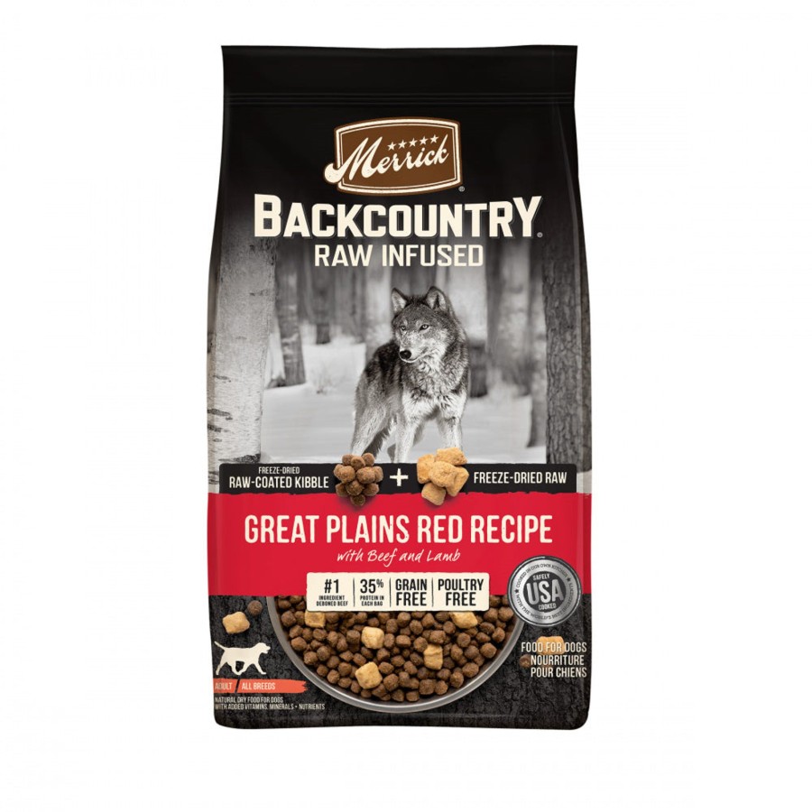 Dog Merrick | Merrick Backcountry Grain Free Dry Adult Dog Food Kibble With Freeze Dried Raw Pieces, Great Plains Red Recipe