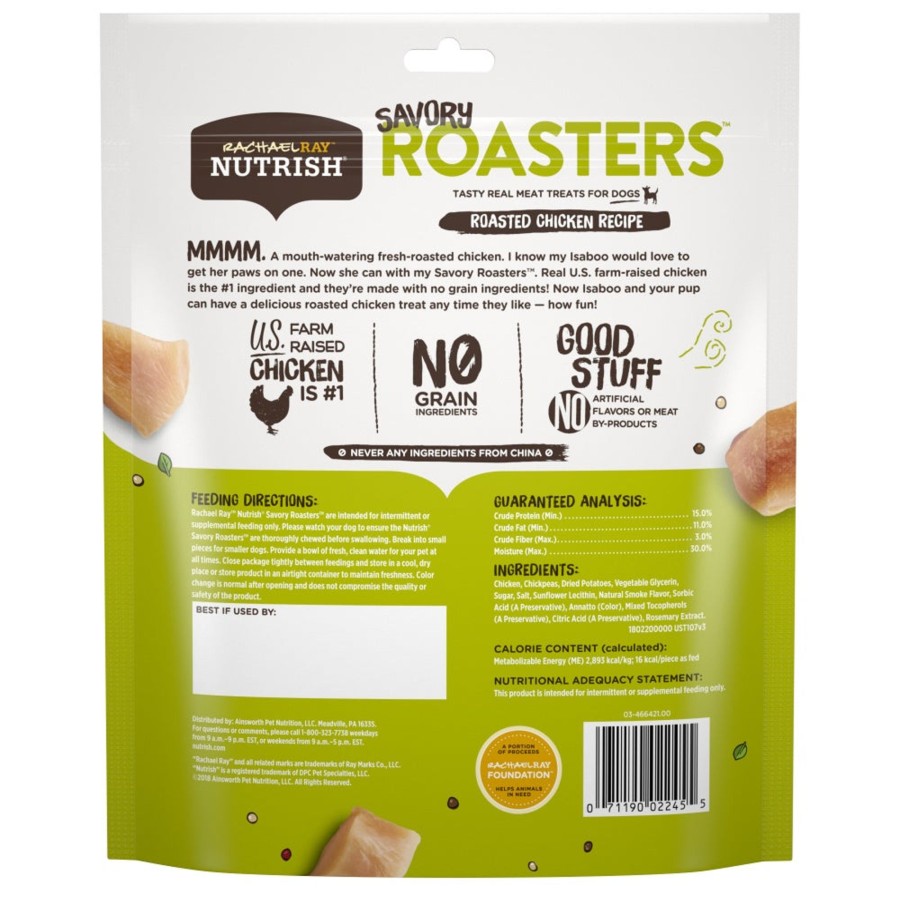 Dog Rachael Ray Nutrish | Rachael Ray Nutrish Savory Roasters Grain Free Roasted Chicken Recipe Dog Treats