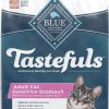 Cat Blue Buffalo Dry Food | Blue Buffalo Tastefuls Adult Cat Sensitive Stomach Chicken & Brown Rice Recipe Dry Food