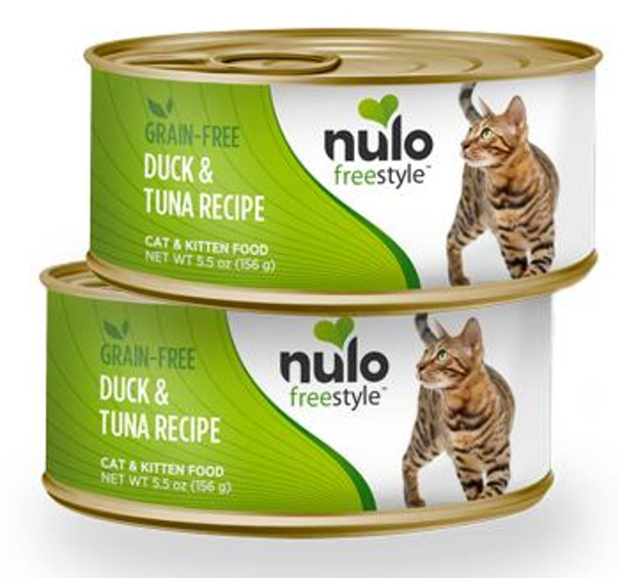 Cat Nulo Wet Food | Nulo Freestyle Grain Free Duck & Tuna Recipe Canned Kitten & Cat Food