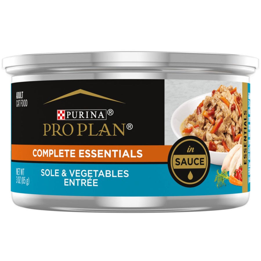 Cat Purina Pro Plan Wet Food | Purina Pro Plan Savor Adult Sole & Vegetables In Sauce Entree Canned Cat Food