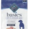 Dog Blue Buffalo Dry Food | Blue Buffalo Basics Adult Skin & Stomach Care Grain-Free Duck & Potato Recipe Dry Dog Food