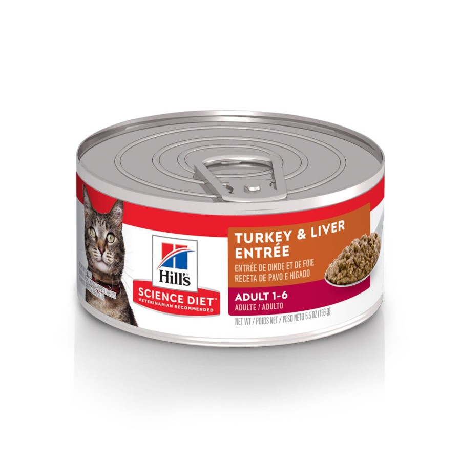 Cat Hill's Science Diet Wet Food | Hill'S Science Diet Adult Turkey & Liver Entree Canned Cat Food