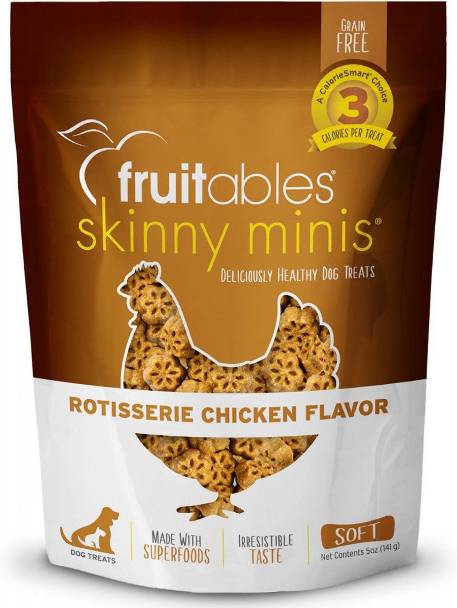 Dog Fruitables | Fruitables Skinny Minis Rotisserie Chicken Flavor Soft & Chewy Dog Treats