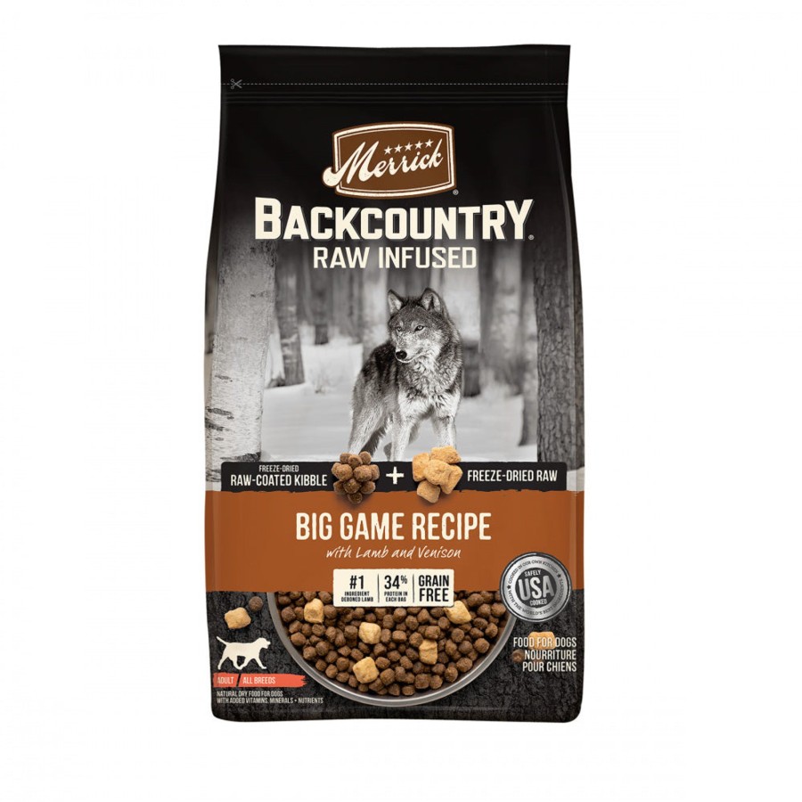 Dog Merrick | Merrick Backcountry Raw Infused Grain Free Big Game Recipe Freeze Dried Dog Food