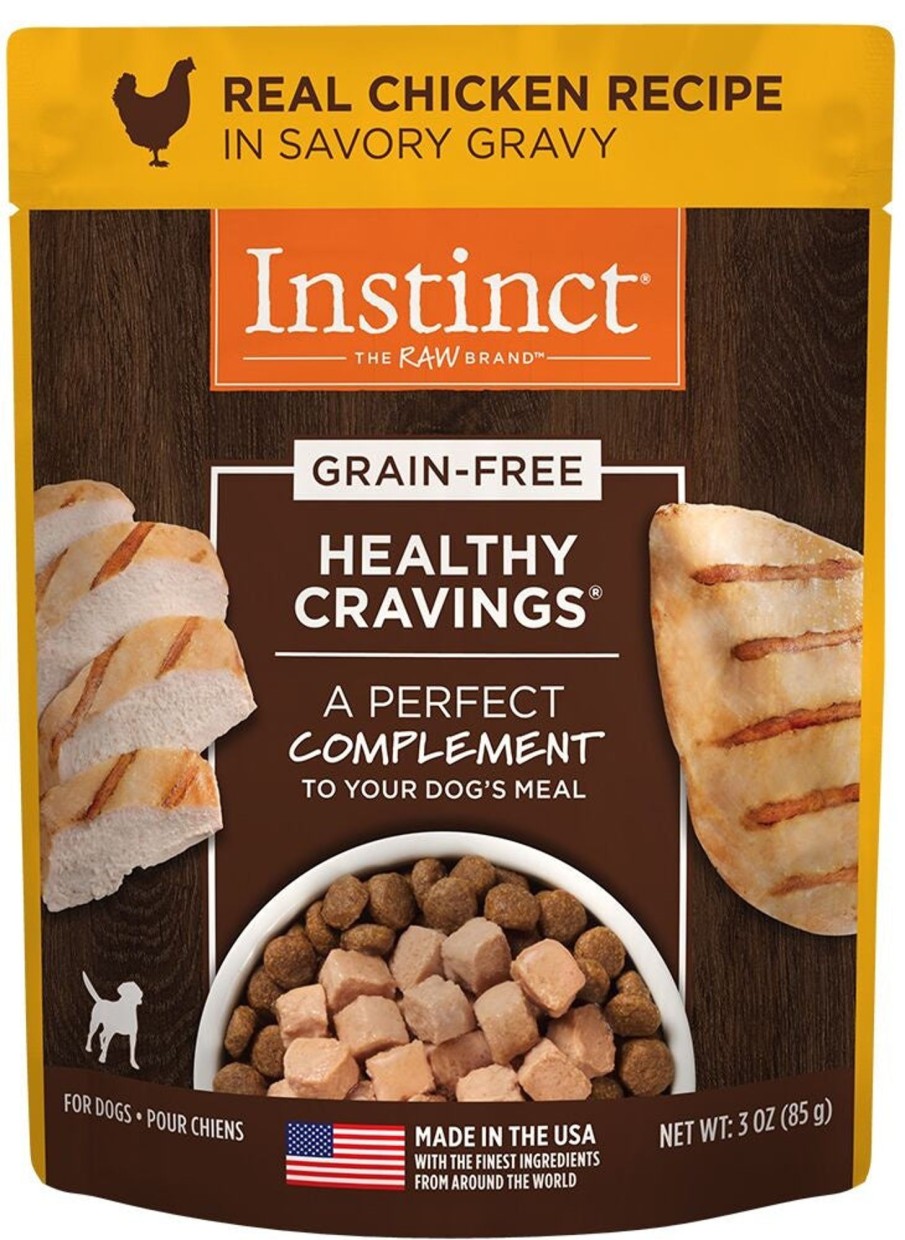 Dog Nature's Variety | Instinct Healthy Cravings Grain Free Tender Chicken Recipe Meal Topper Pouches For Dogs