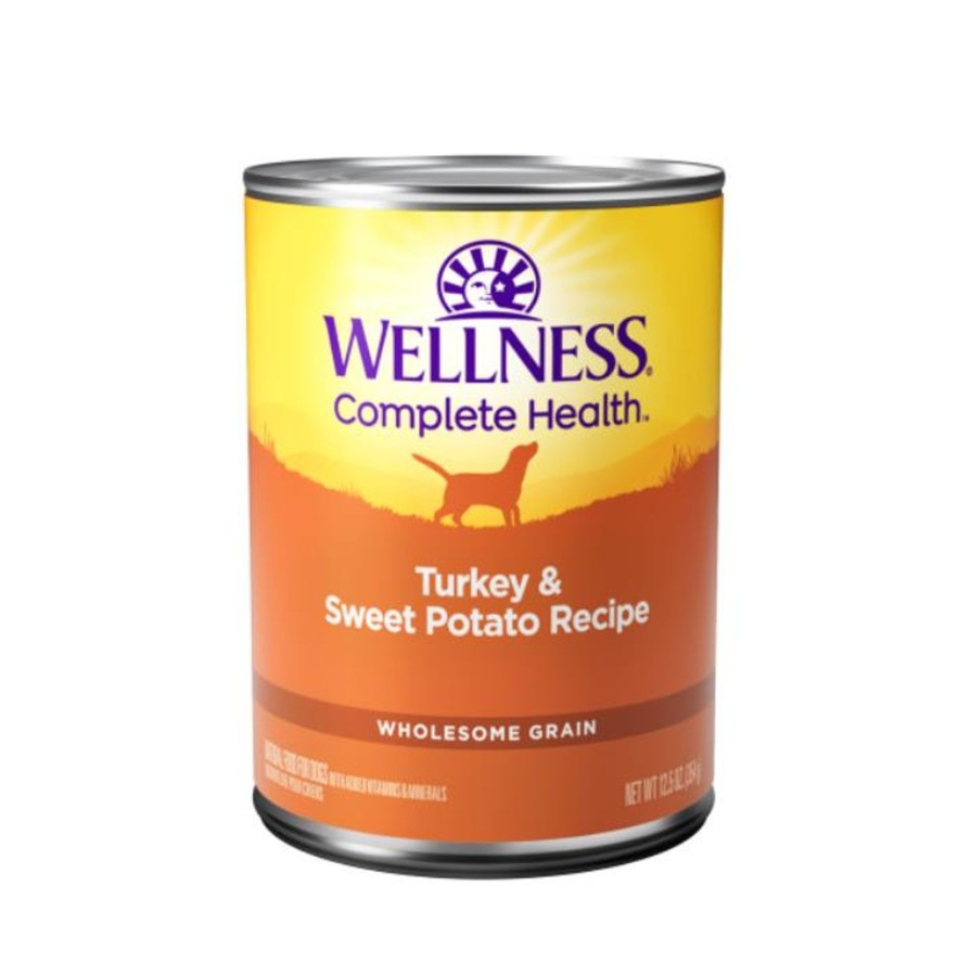 Dog Wellness Wet Food | Wellness Complete Health Natural Turkey And Sweet Potato Recipe Wet Canned Dog Food