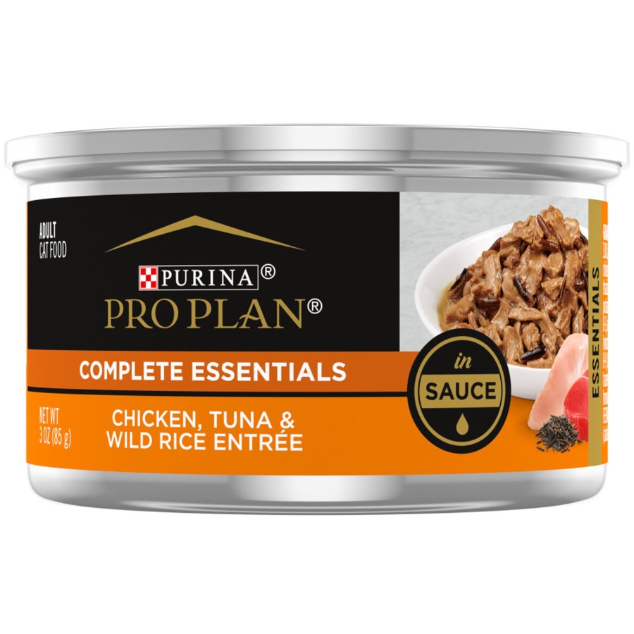 Cat Purina Pro Plan Wet Food | Purina Pro Plan Savor Adult Chicken, Tuna & Wild Rice In Sauce Entree Canned Cat Food