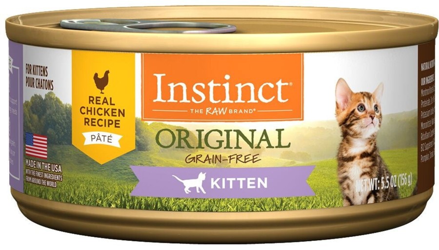 Cat Nature's Variety Wet Food | Instinct Kitten Grain Free Chicken Recipe Natural Canned Cat Food