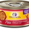 Cat Wellness Wet Food | Wellness Complete Health Natural Grain Free Beef And Chicken Pate Wet Canned Cat Food