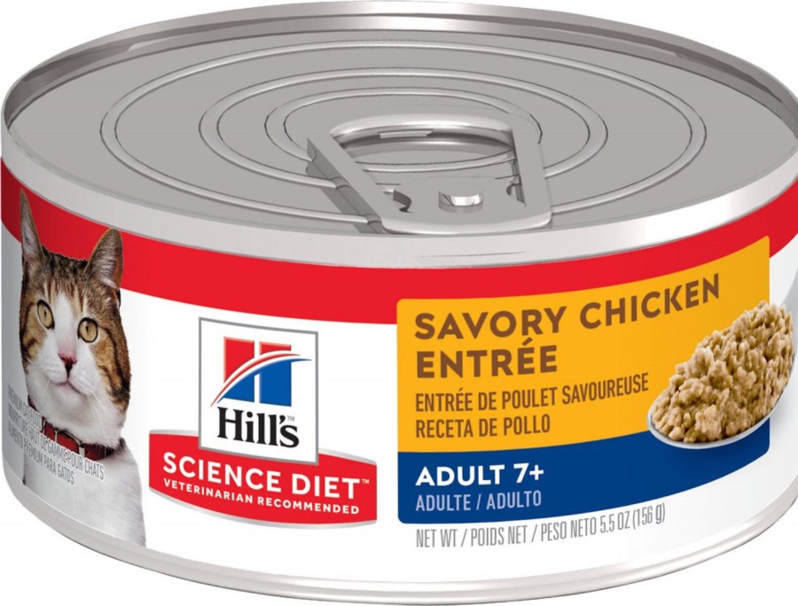 Cat Hill's Science Diet Wet Food | Hill'S Science Diet Adult 7+ Savory Chicken Entree Canned Cat Food