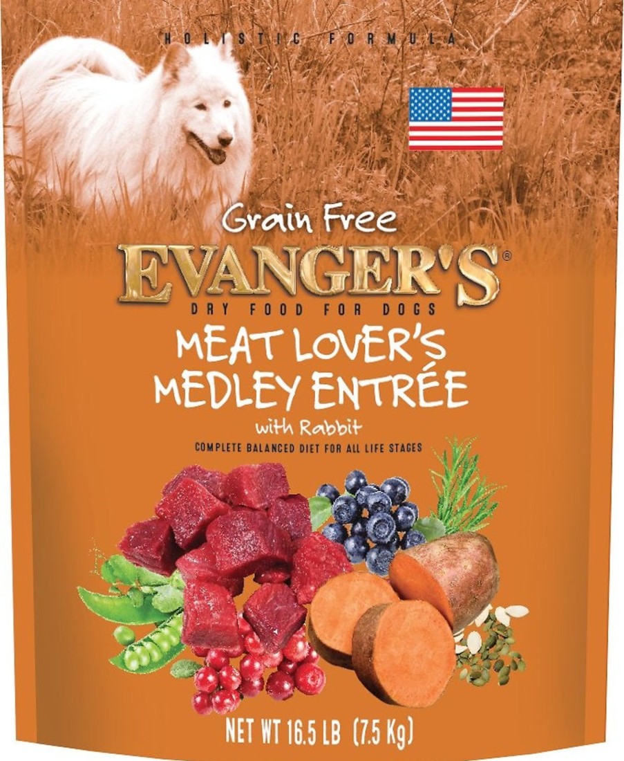 Dog Evangers Dry Food | Evangers Grain Free Meat Lover'S Medley With Rabbit Dry Dog Food