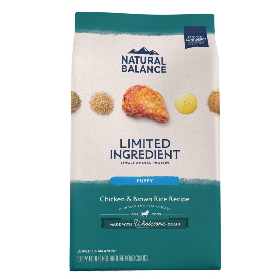 Dog Natural Balance Dry Food | Natural Balance Limited Ingredient Chicken & Brown Rice Puppy Recipe Dry Dog Food