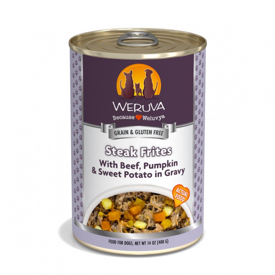 Dog Weruva Wet Food | Weruva Steak Frites With Beef, Pumpkin & Sweet Potato In Gravy Canned Dog Food