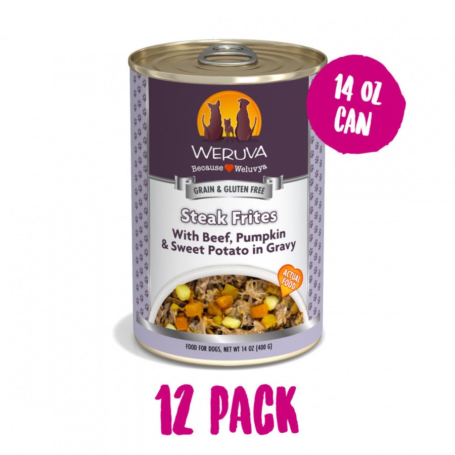 Dog Weruva Wet Food | Weruva Steak Frites With Beef, Pumpkin & Sweet Potato In Gravy Canned Dog Food