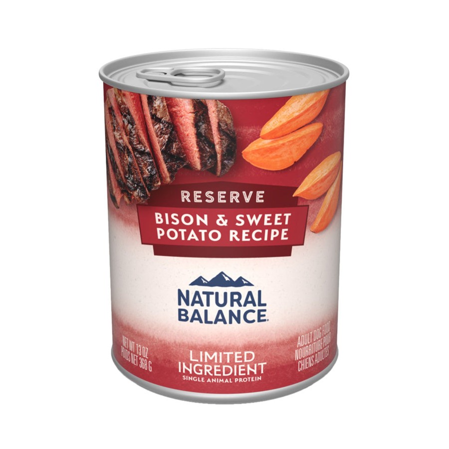 Dog Natural Balance Wet Food | Natural Balance Limited Ingredient Reserve Bison & Sweet Potato Recipe Wet Canned Dog Food