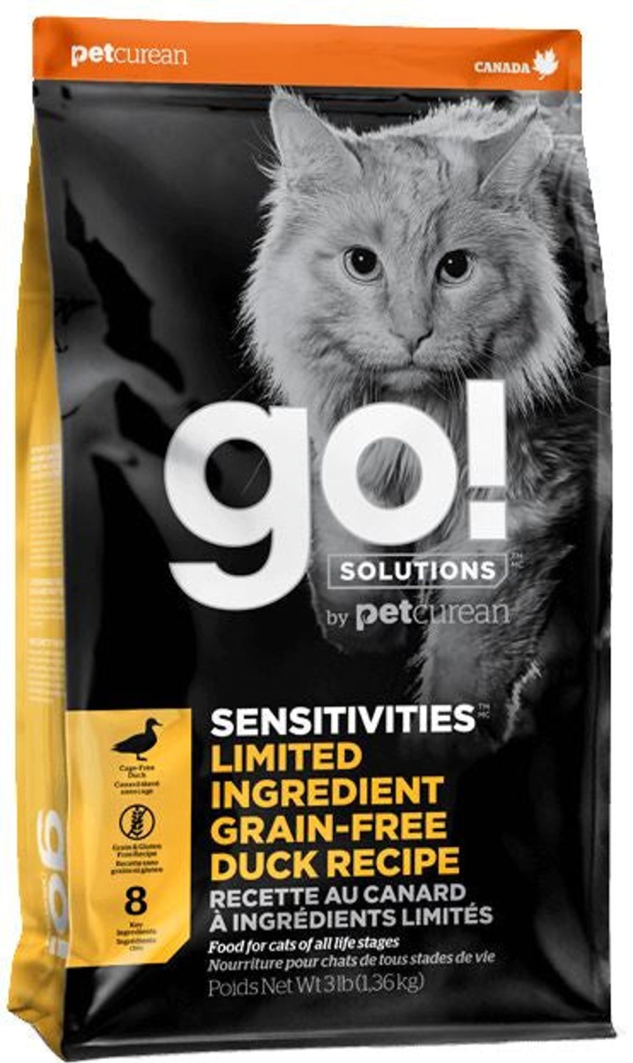 Cat Petcurean Dry Food | Petcurean Go! Solutions Sensitivities Limited Ingredient Duck Recipe Dry Cat Food