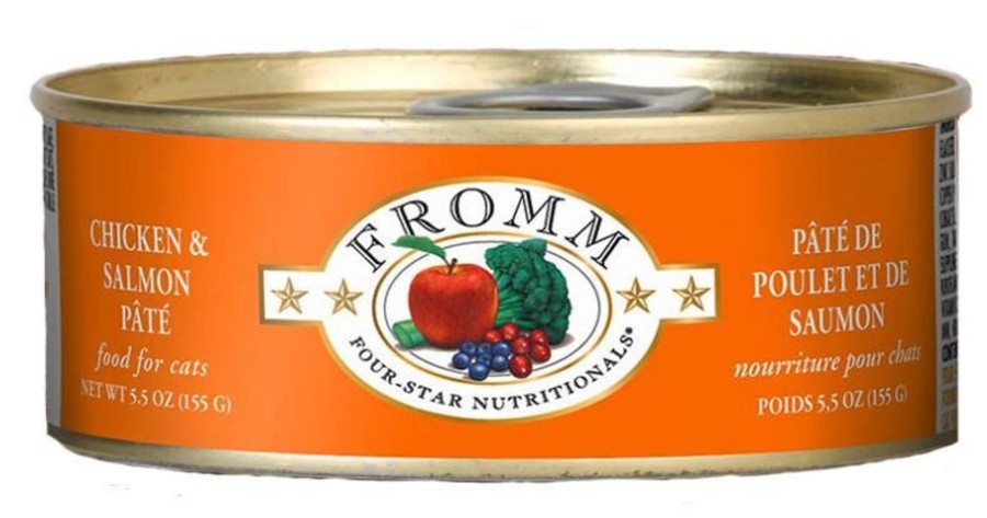 Cat Fromm Wet Food | Fromm Four Star Chicken & Salmon Pate Canned Cat Food