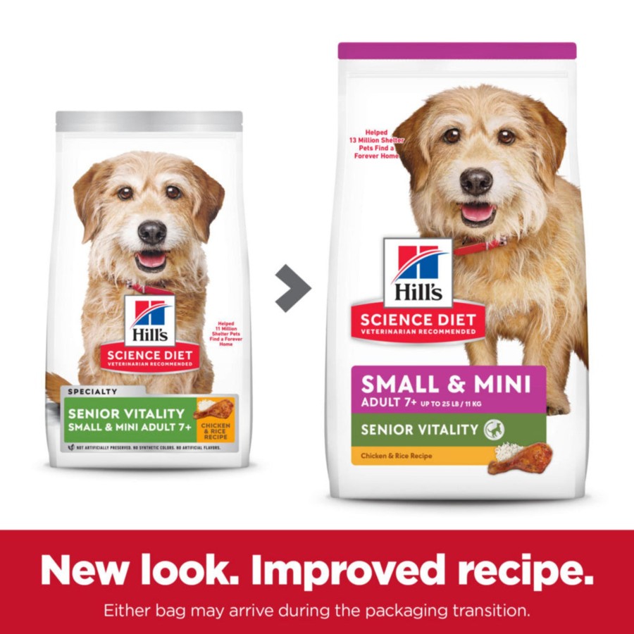 Dog Hill's Science Diet Dry Food | Hill'S Science Diet Adult 7+ Senior Vitality Small & Mini Chicken & Rice Recipe Dog Food