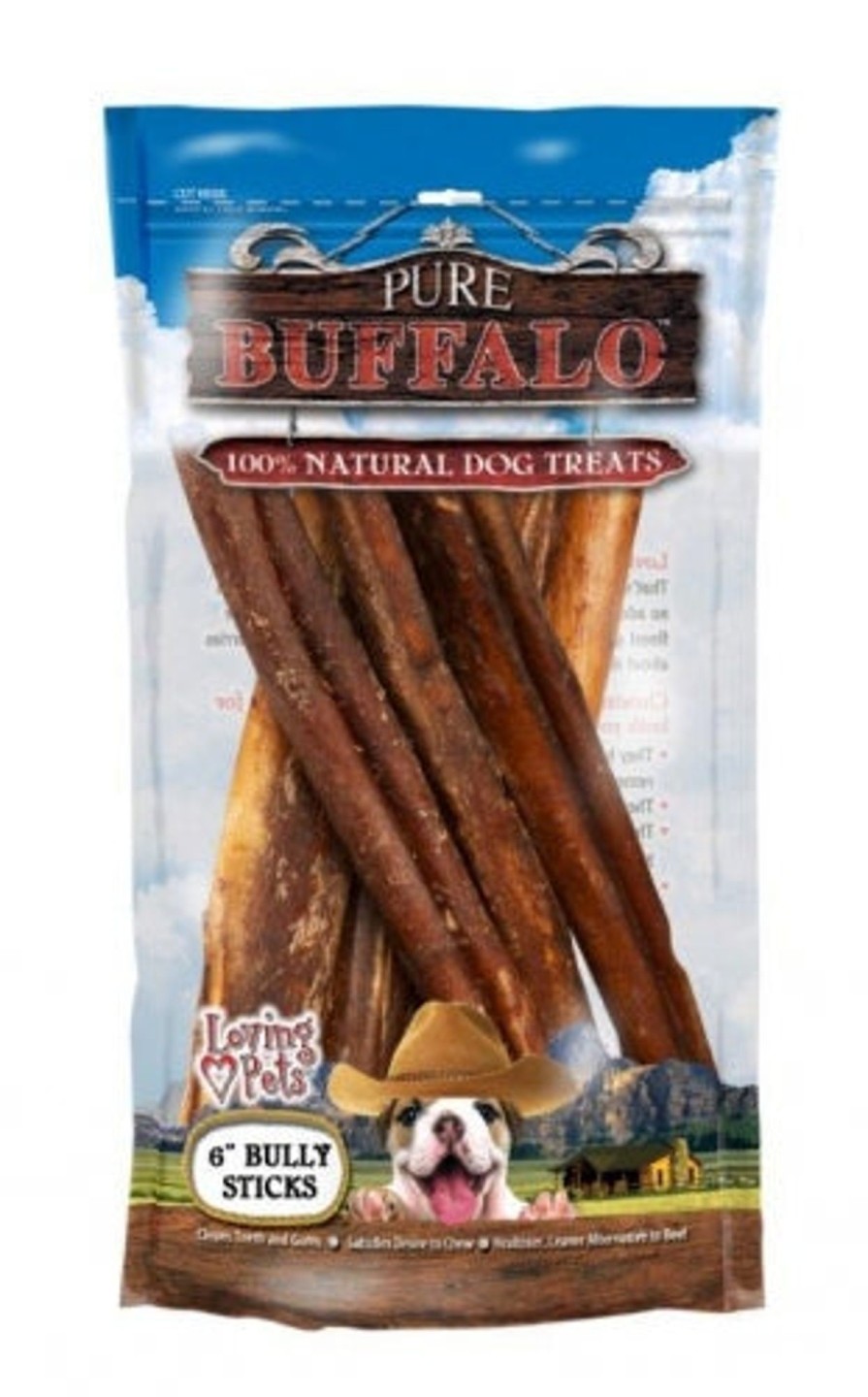 Dog Loving Pets | Pure Buffalo Bully Sticks Dog Treats