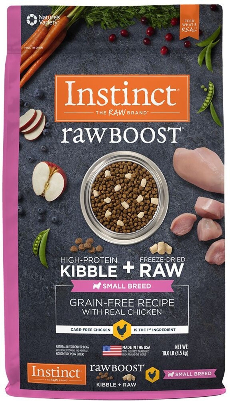 Dog Nature's Variety | Instinct Raw Boost Small Breed Grain-Free Chicken Meal Dry Dog Food