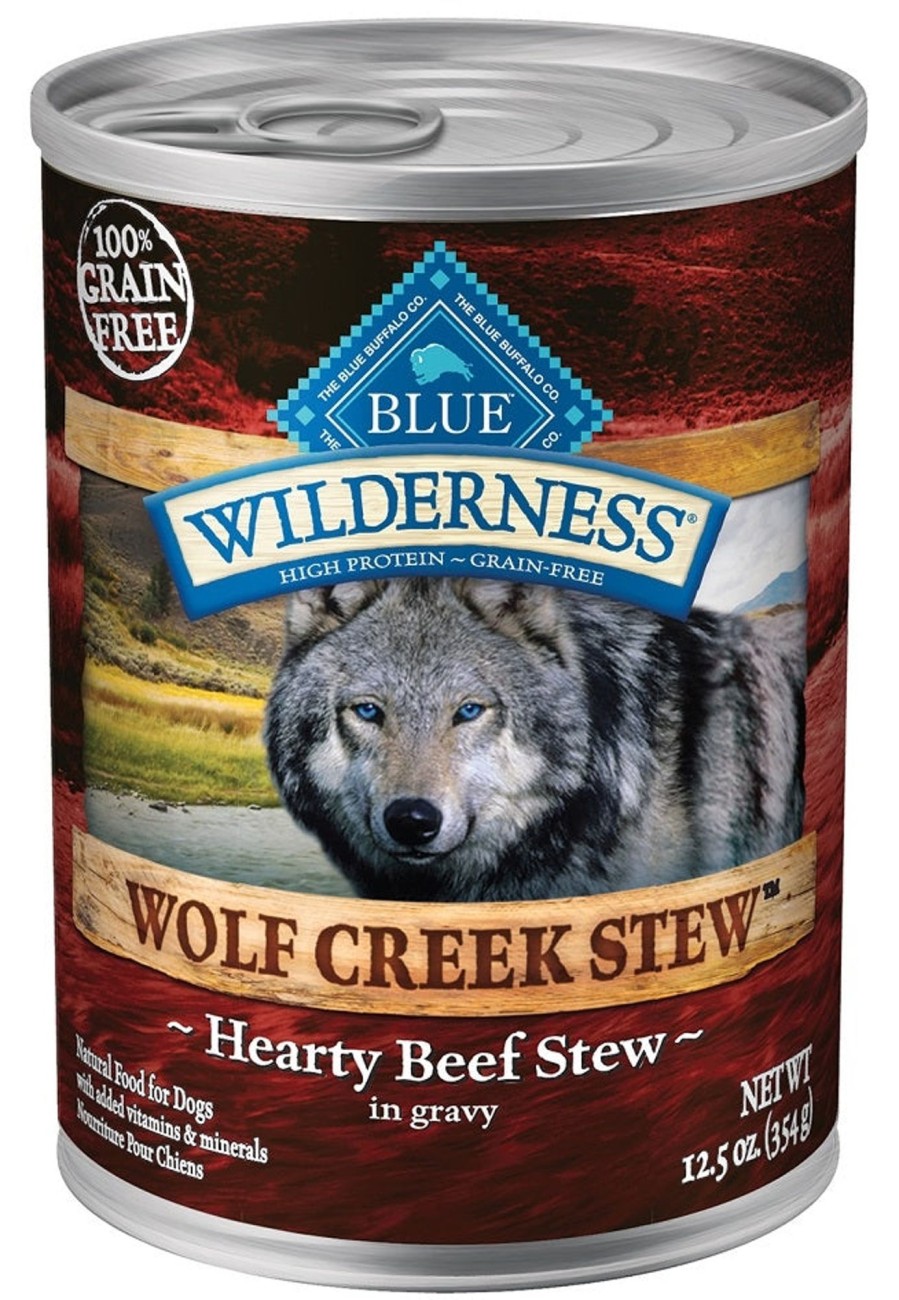 Dog Blue Buffalo Wet Food | Blue Buffalo Wilderness Wolf Creek Stew Grain-Free Hearty Beef Stew Adult Canned Dog Food