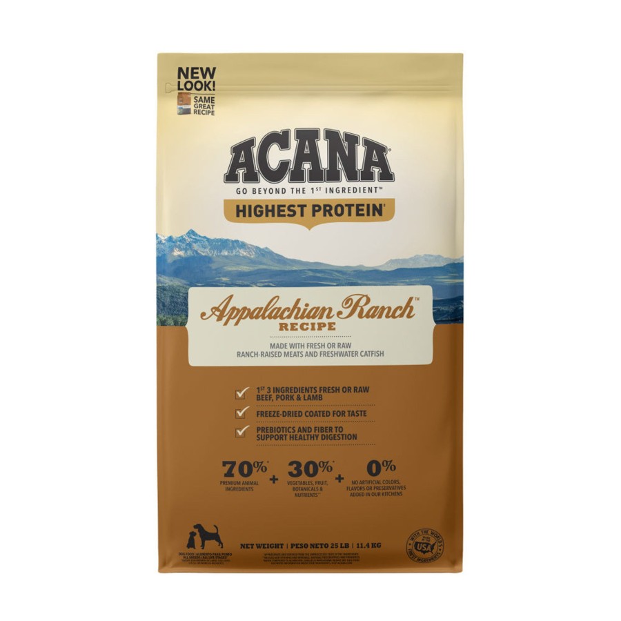 Dog ACANA | Acana Highest Protein Appalachian Ranch Recipe Dry Dog Food