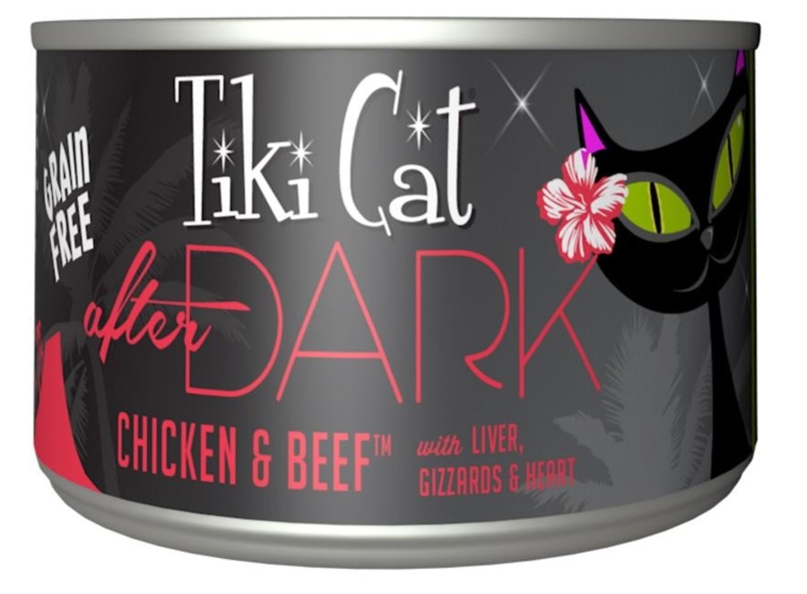 Cat Tiki Cat Wet Food | Tiki Cat After Dark Grain Free Chicken And Beef Canned Cat Food