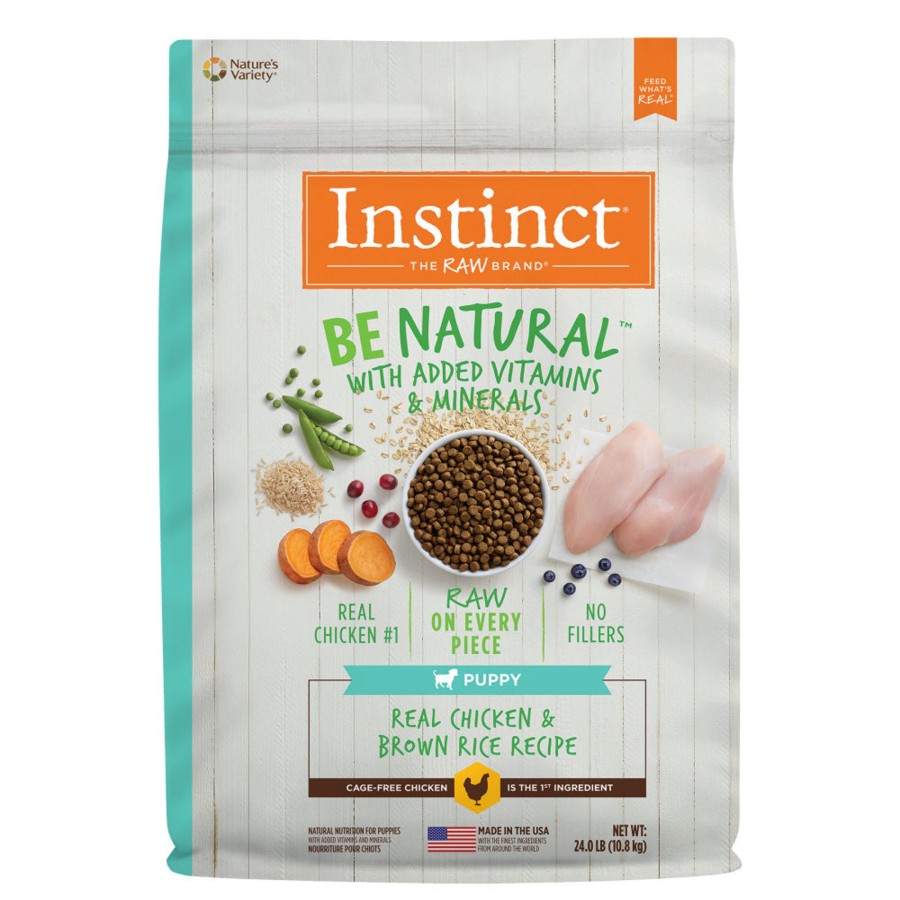 Dog Nature's Variety Dry Food | Instinct Be Natural Puppy Chicken & Brown Rice Recipe Dry Dog Food