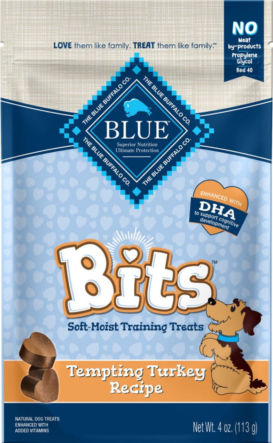 Dog Blue Buffalo | Blue Buffalo Bits Tempting Turkey Natural Soft-Moist Training Treats