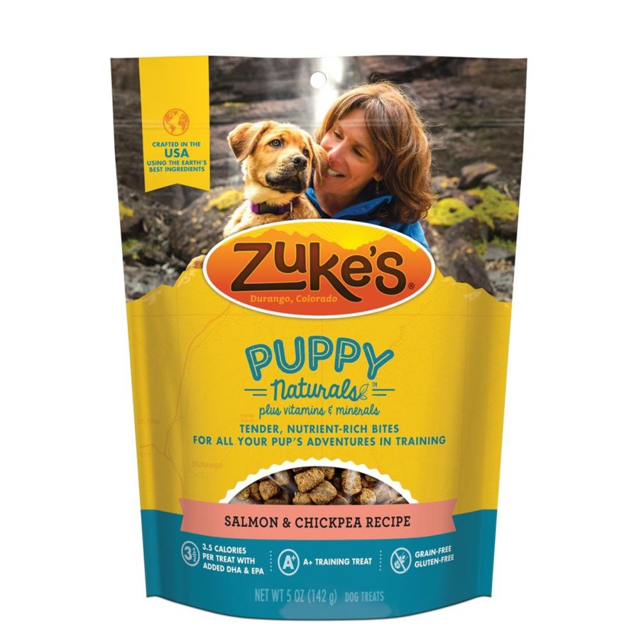 Dog Zukes | Zukes Puppy Naturals Grain Free Salmon And Chickpea Dog Treats